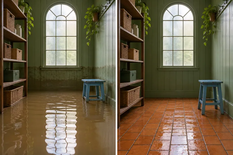 Water Extraction Near Endeavor High School before and after accessible standing-water pickup